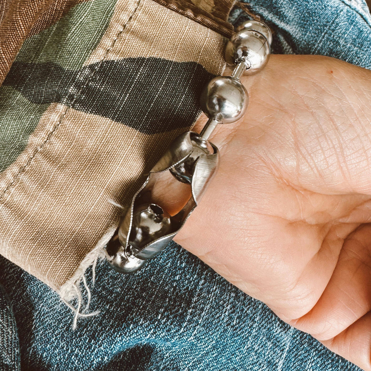 Extra Large Bead Chain Bracelet: 7
