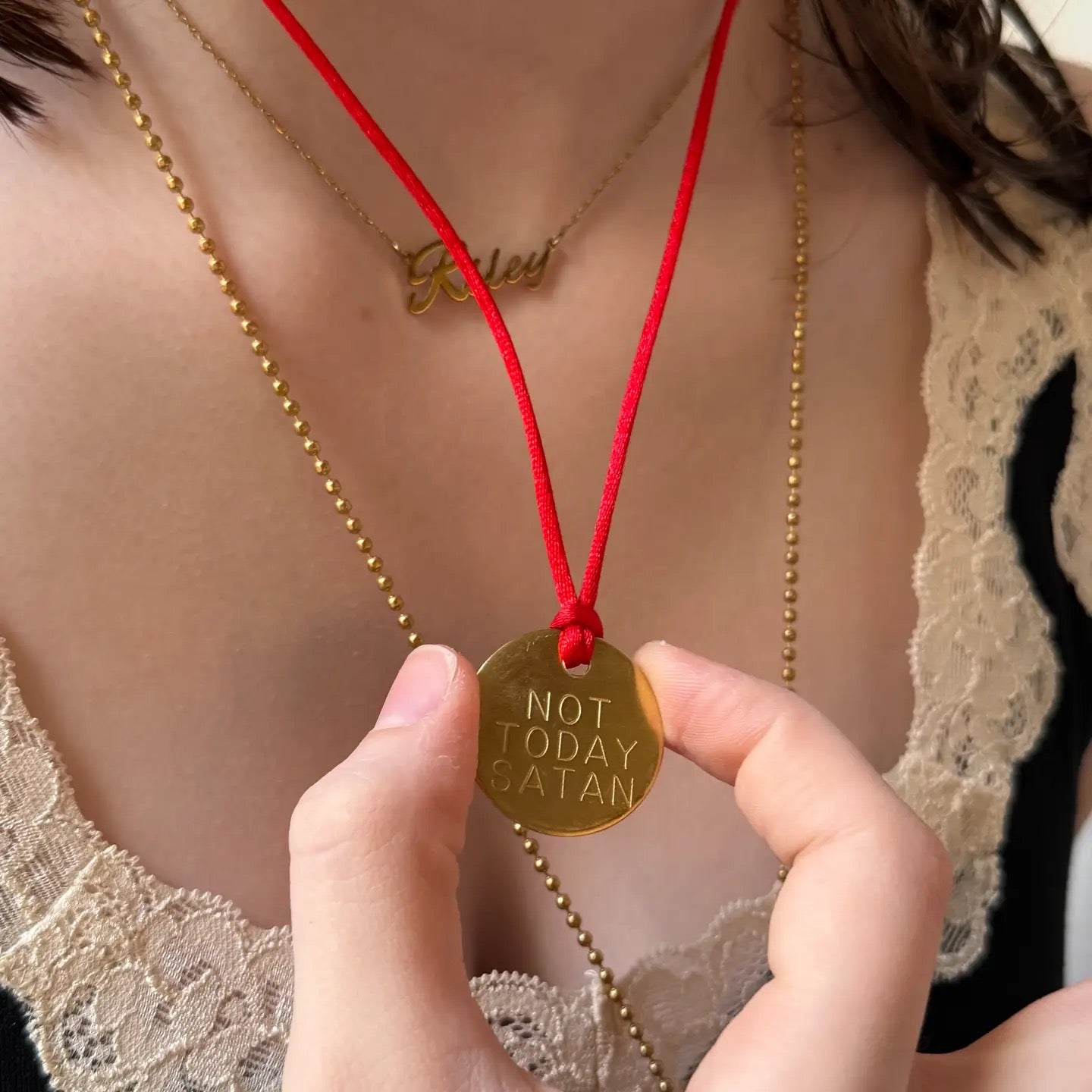 Not Today Satan Necklace
