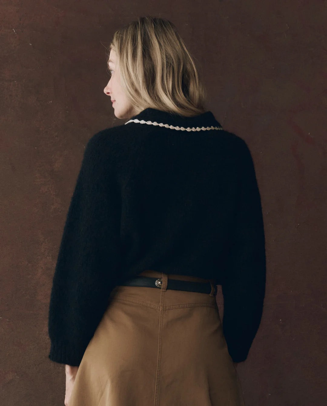 The Crochet Collar Pullover