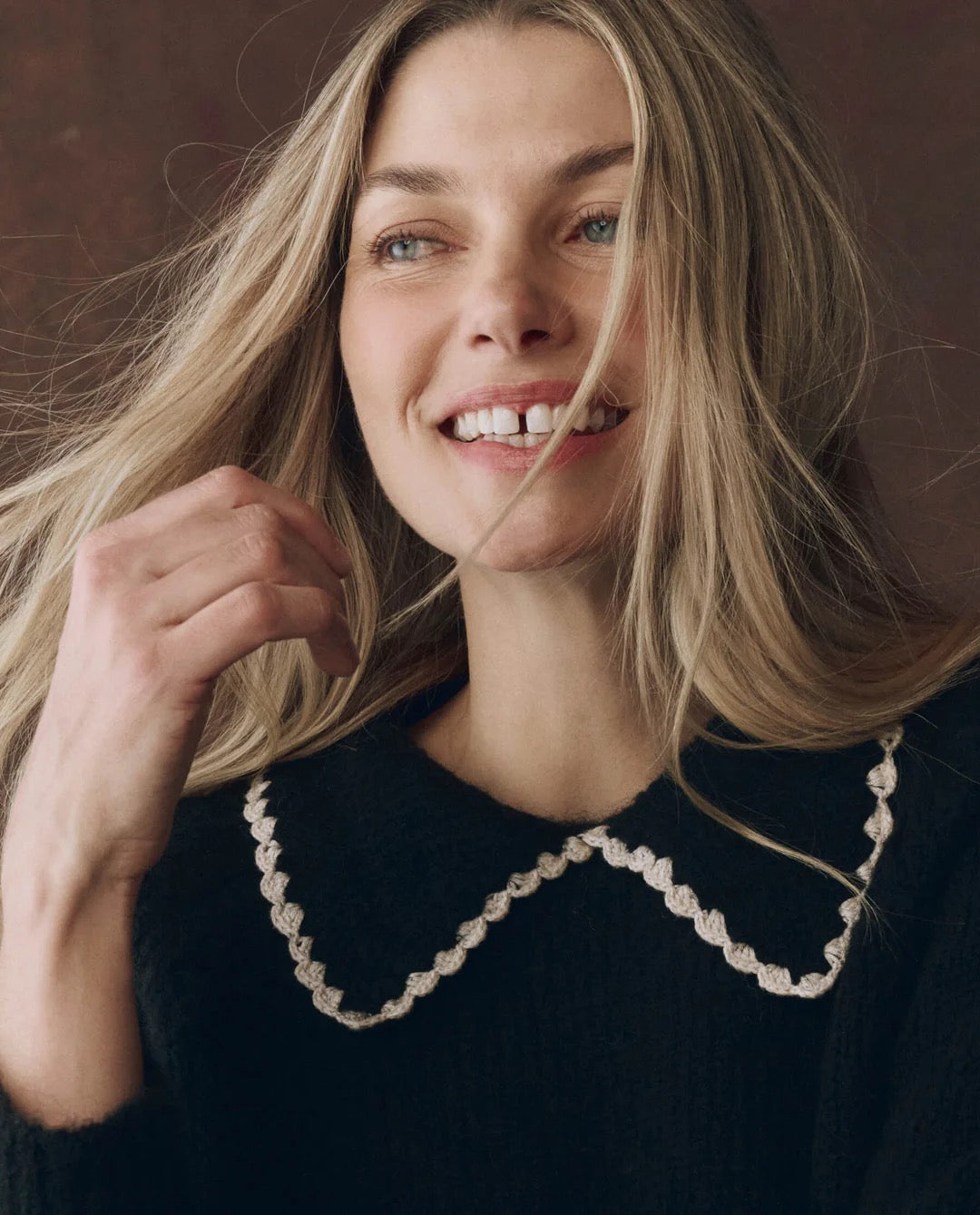 The Crochet Collar Pullover
