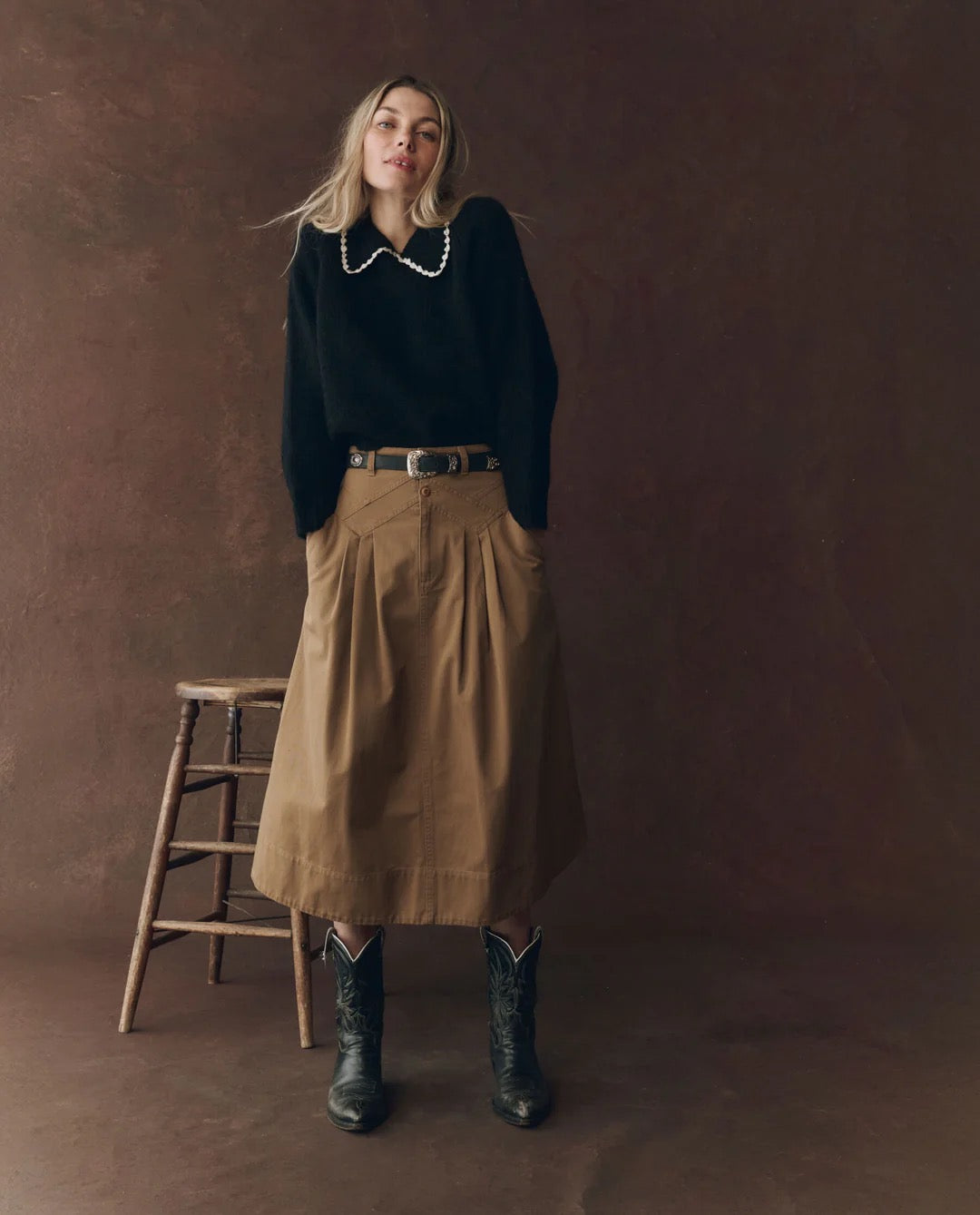 The Crochet Collar Pullover
