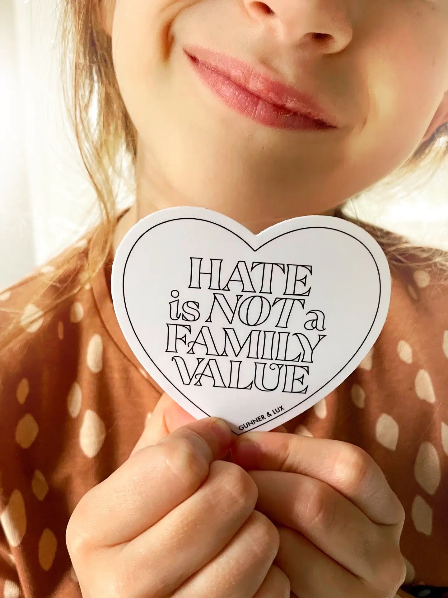 Hate is not a Family Value Sticker