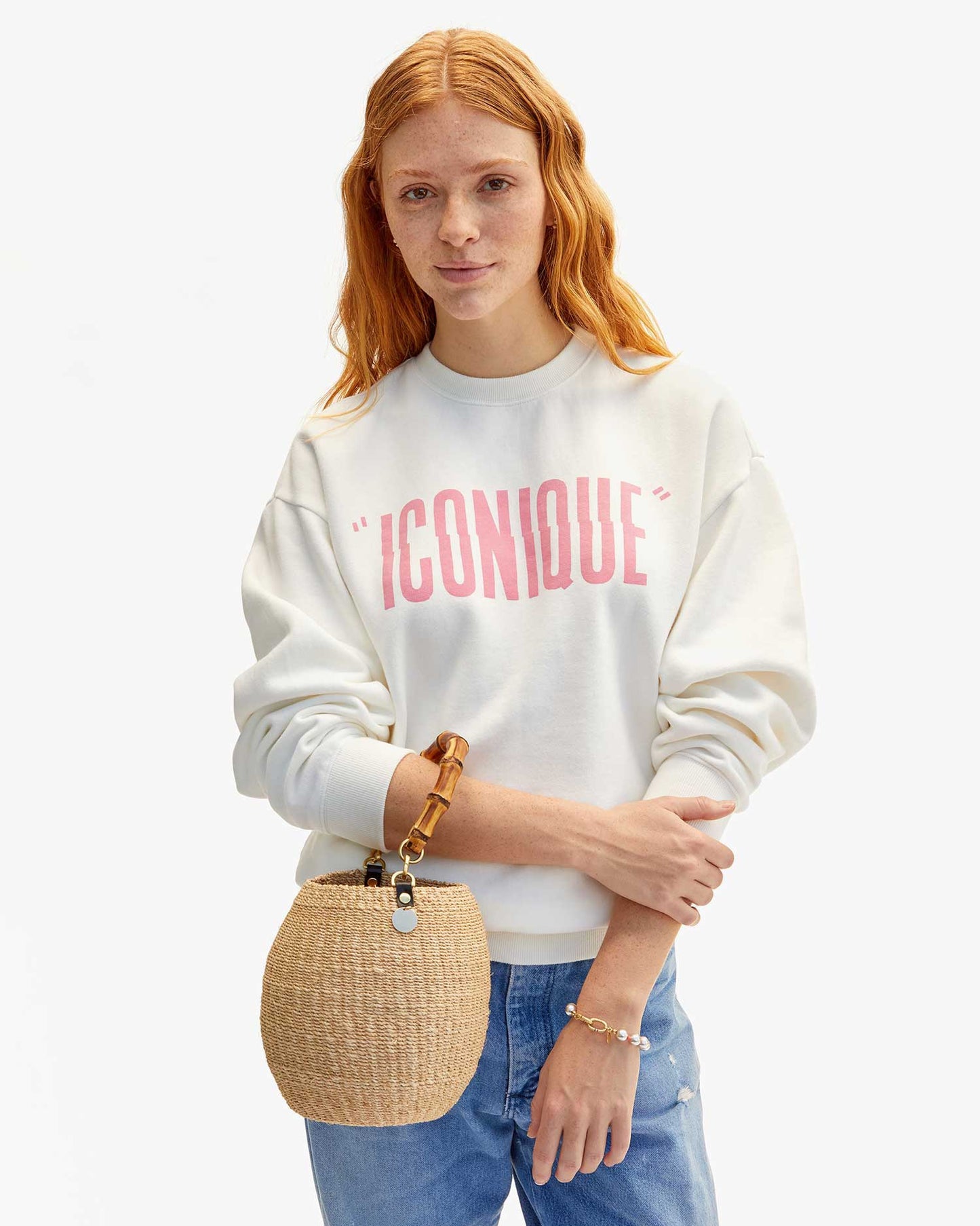 Oversized Sweatshirt with Iconique