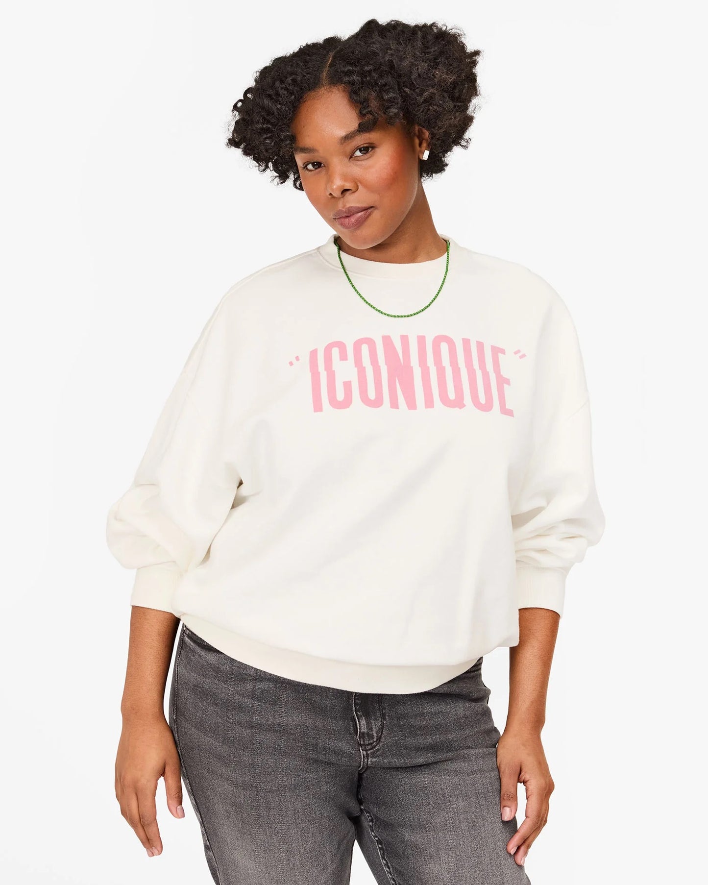 Oversized Sweatshirt with Iconique