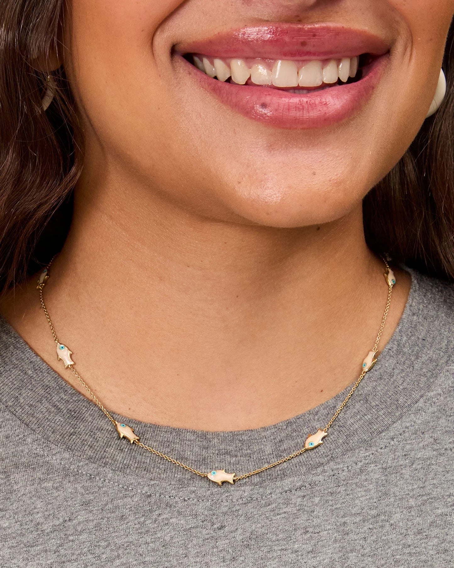Petit Pearl Sardine Charm Chain