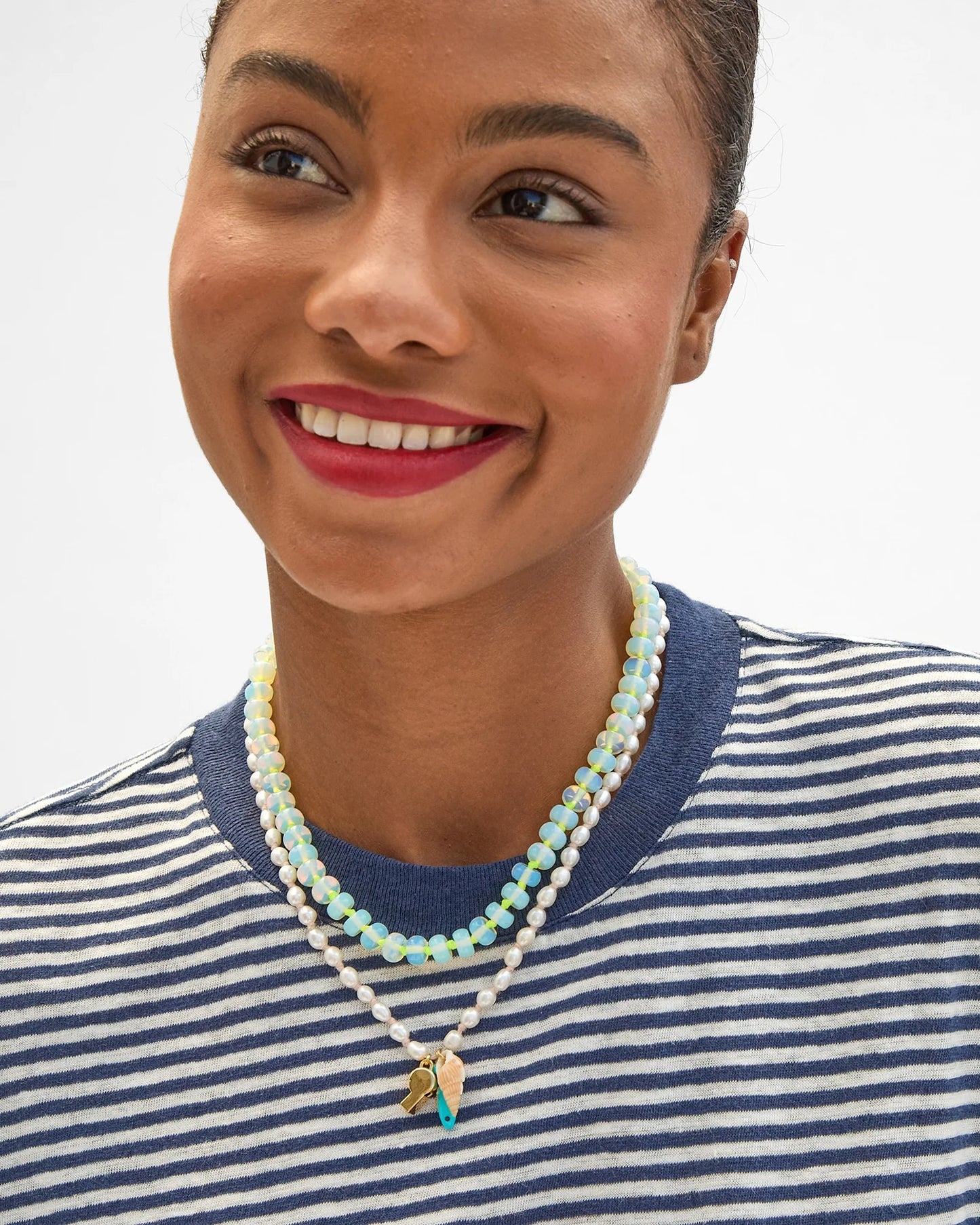 Freshwater Pearl Charm Necklace