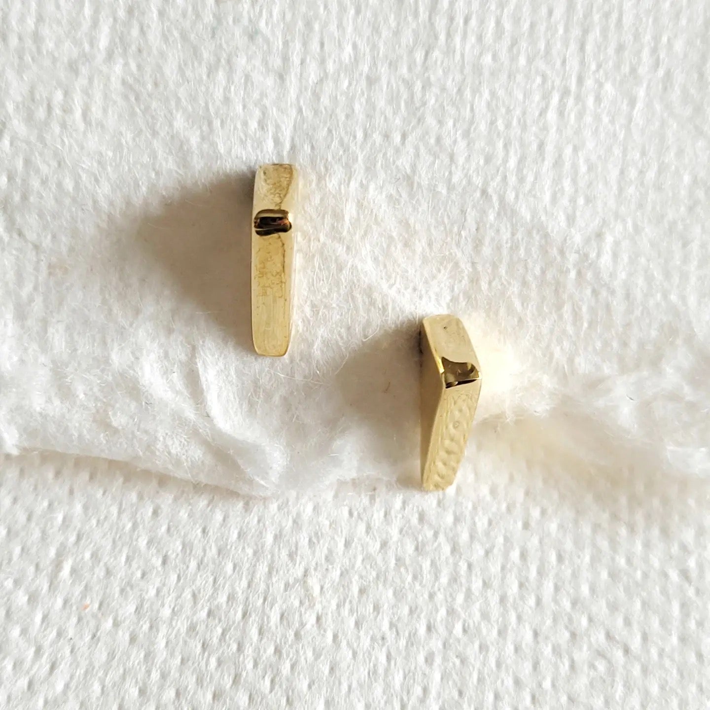 Brass Mini Triangle Stud Earrings