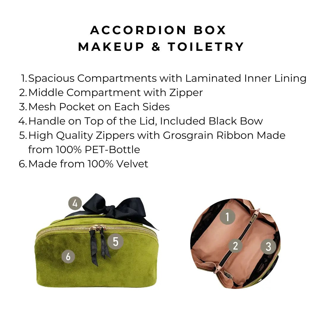 Accordion Makeup and Toiletry Bag