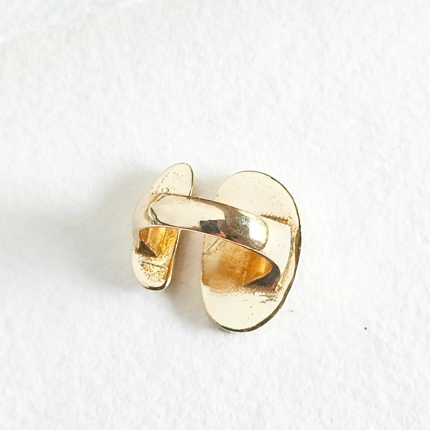 Brass Organic Orb Ring