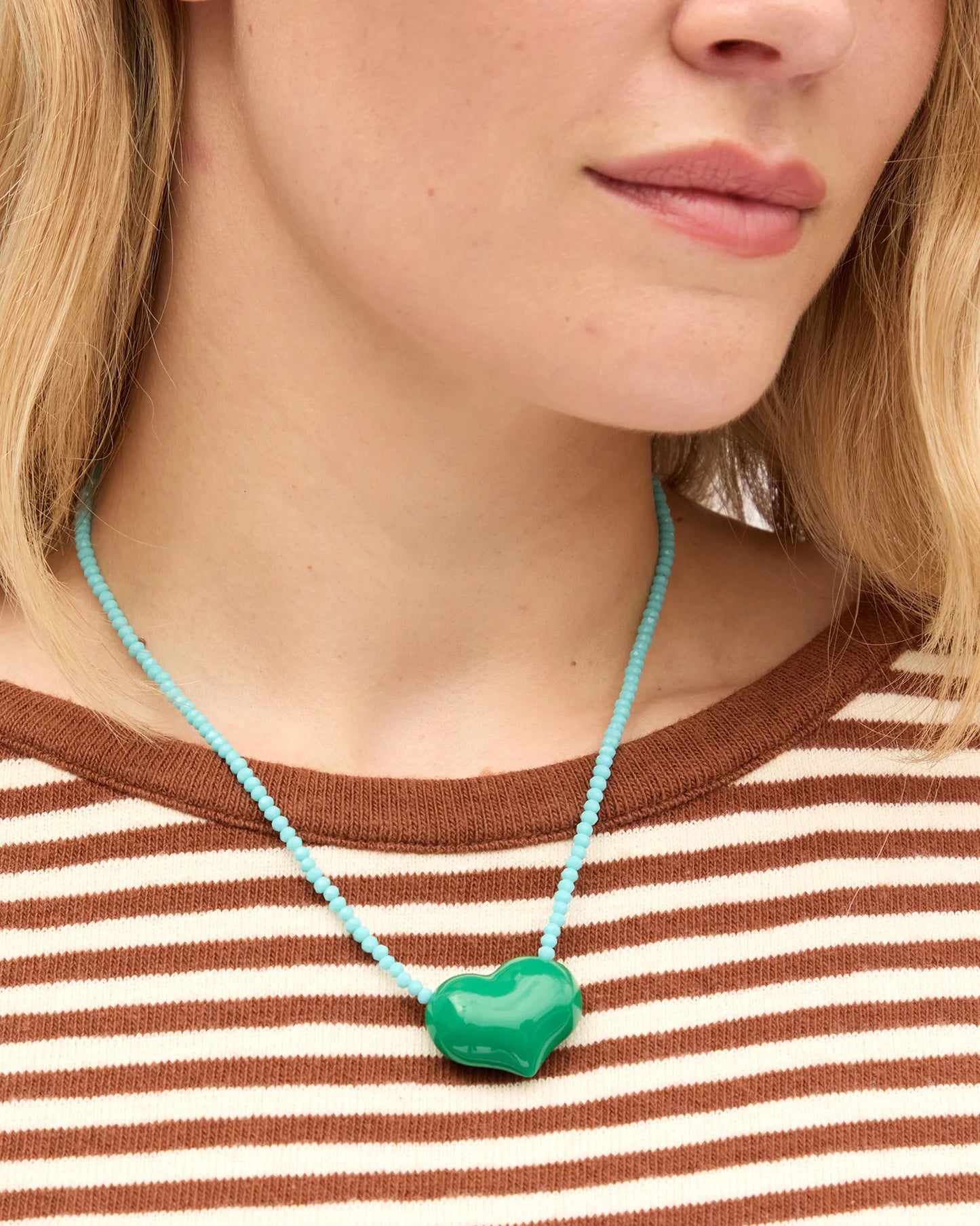 Beaded Heart Necklace