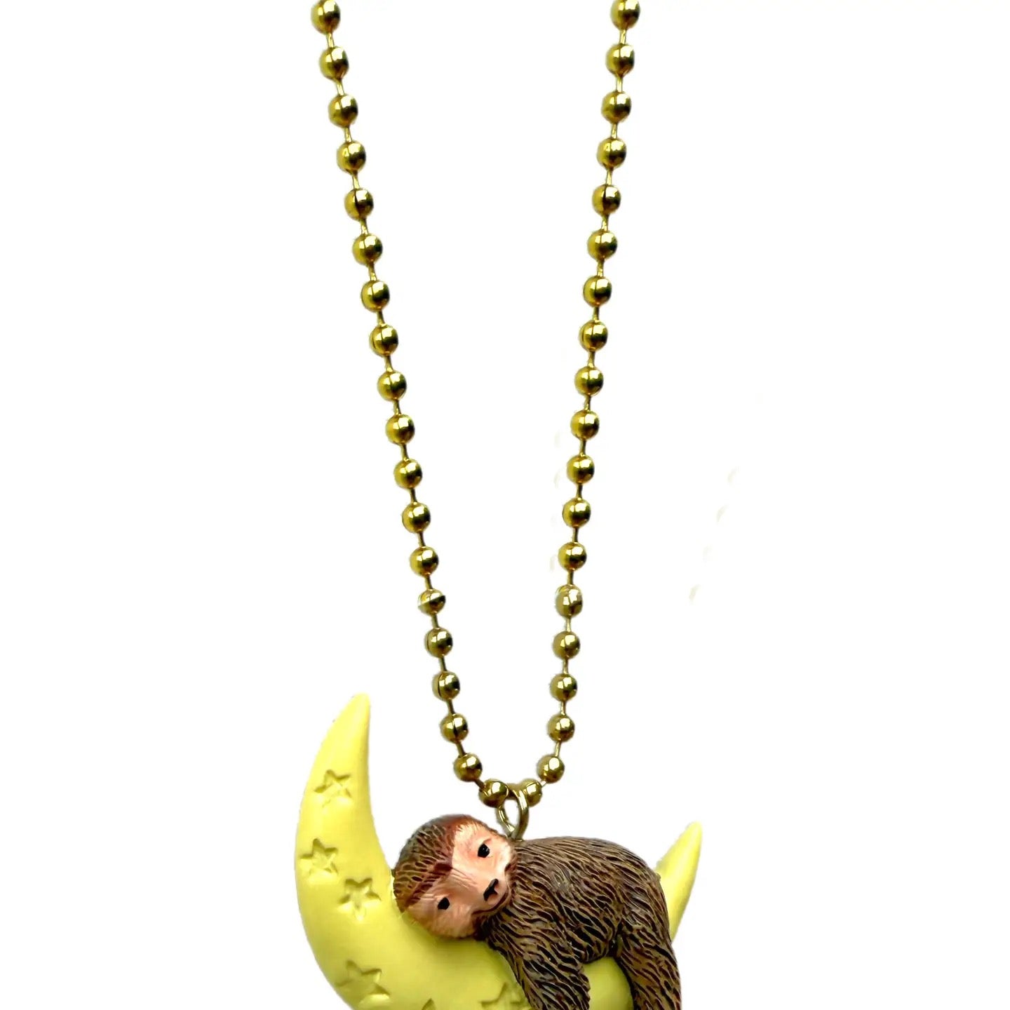 Glow in the Dark Sleepy Sloth Necklace