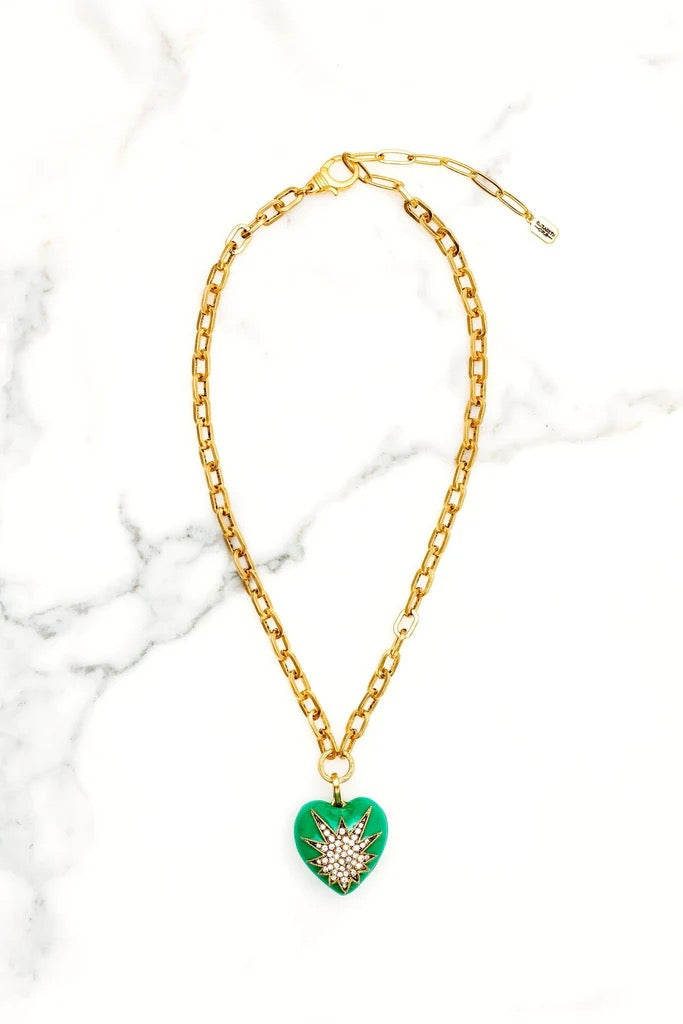 Heart of Tefiti Necklace - Green