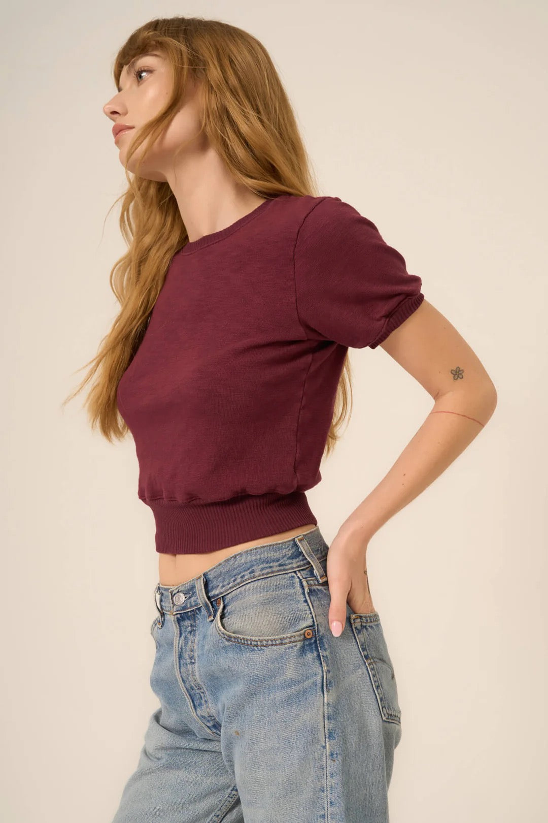Stay Awhile Short Sleeve Sweatshirt