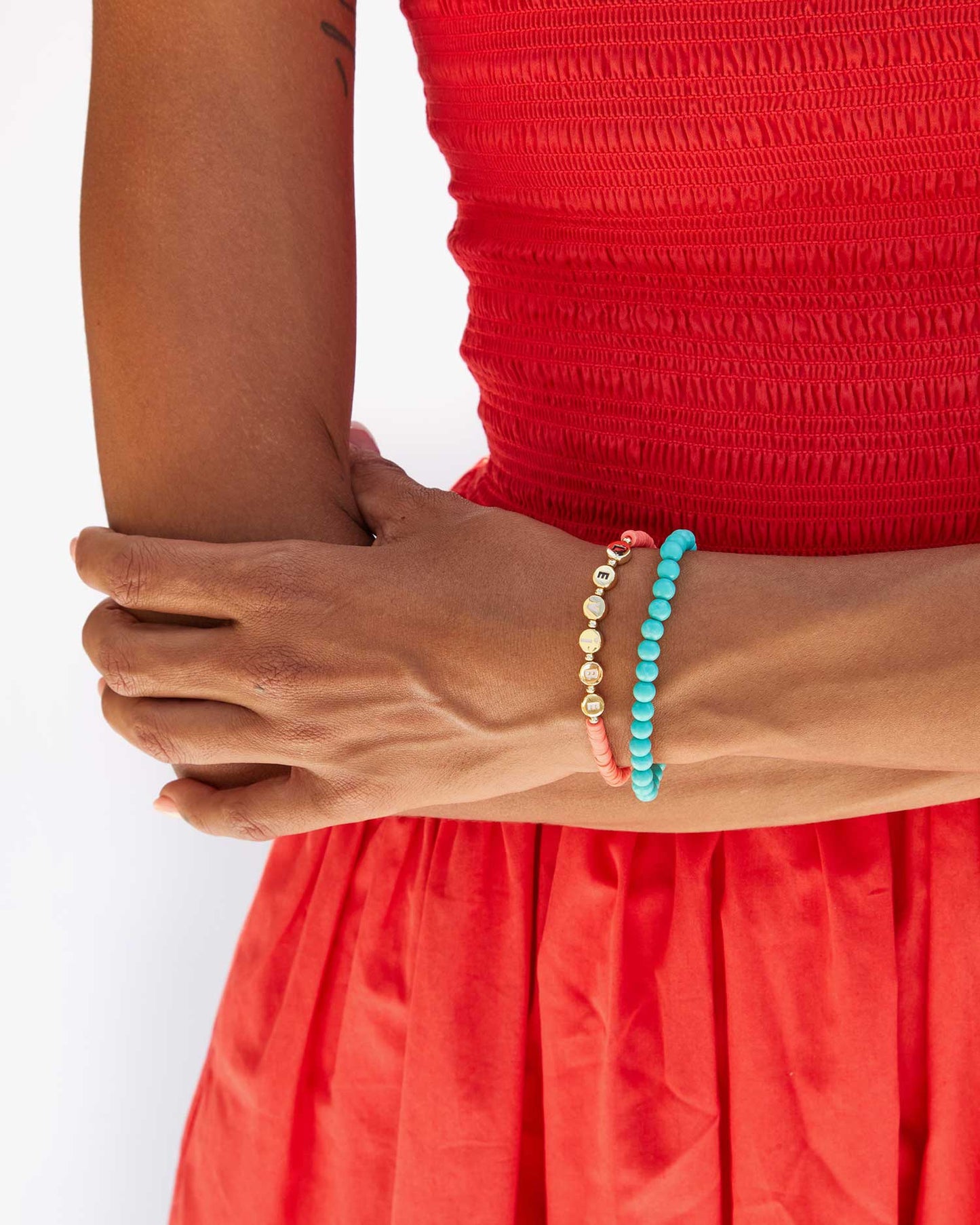 Le Vibe Beaded Disc Bracelet