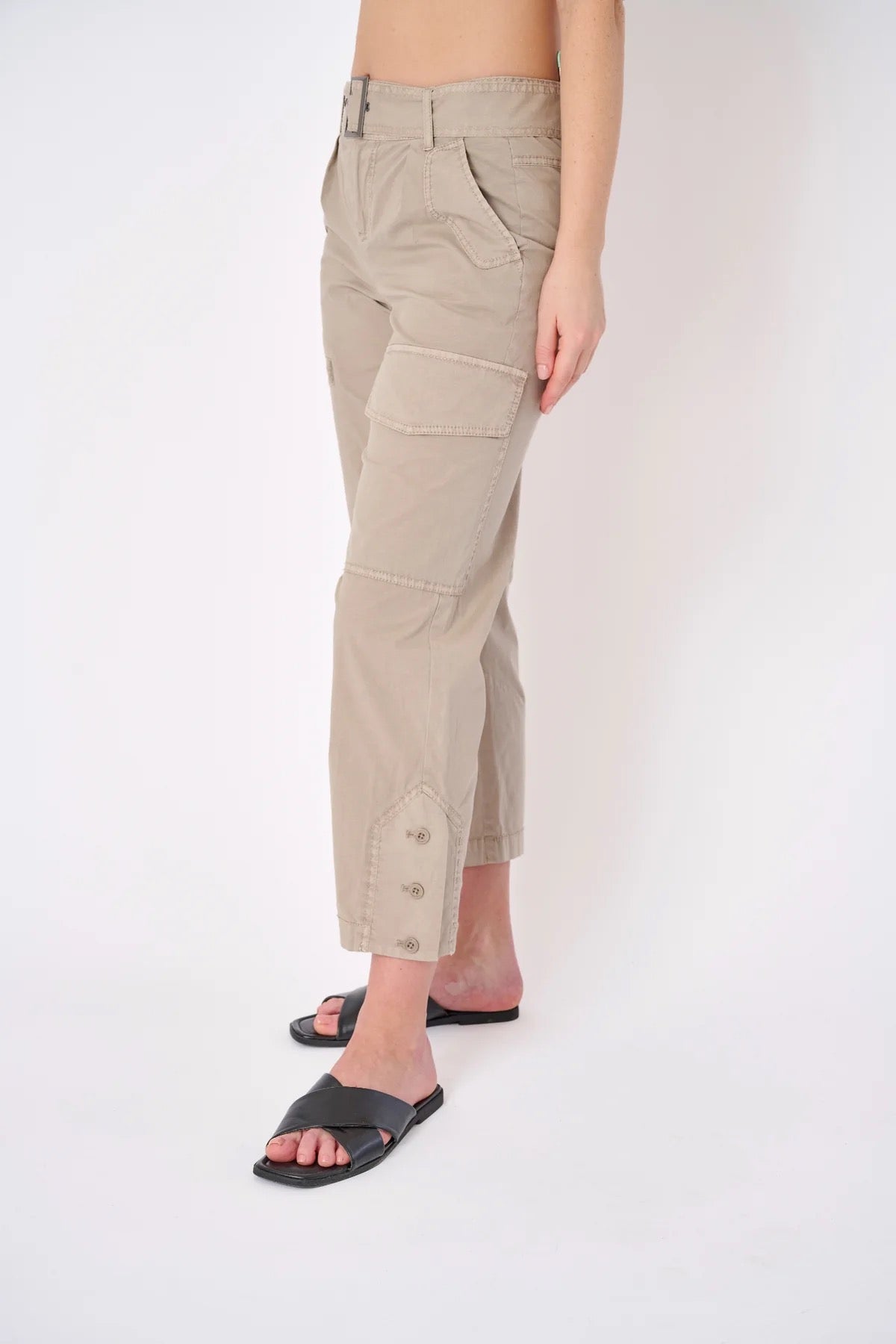 Ikos Button Hem Pant