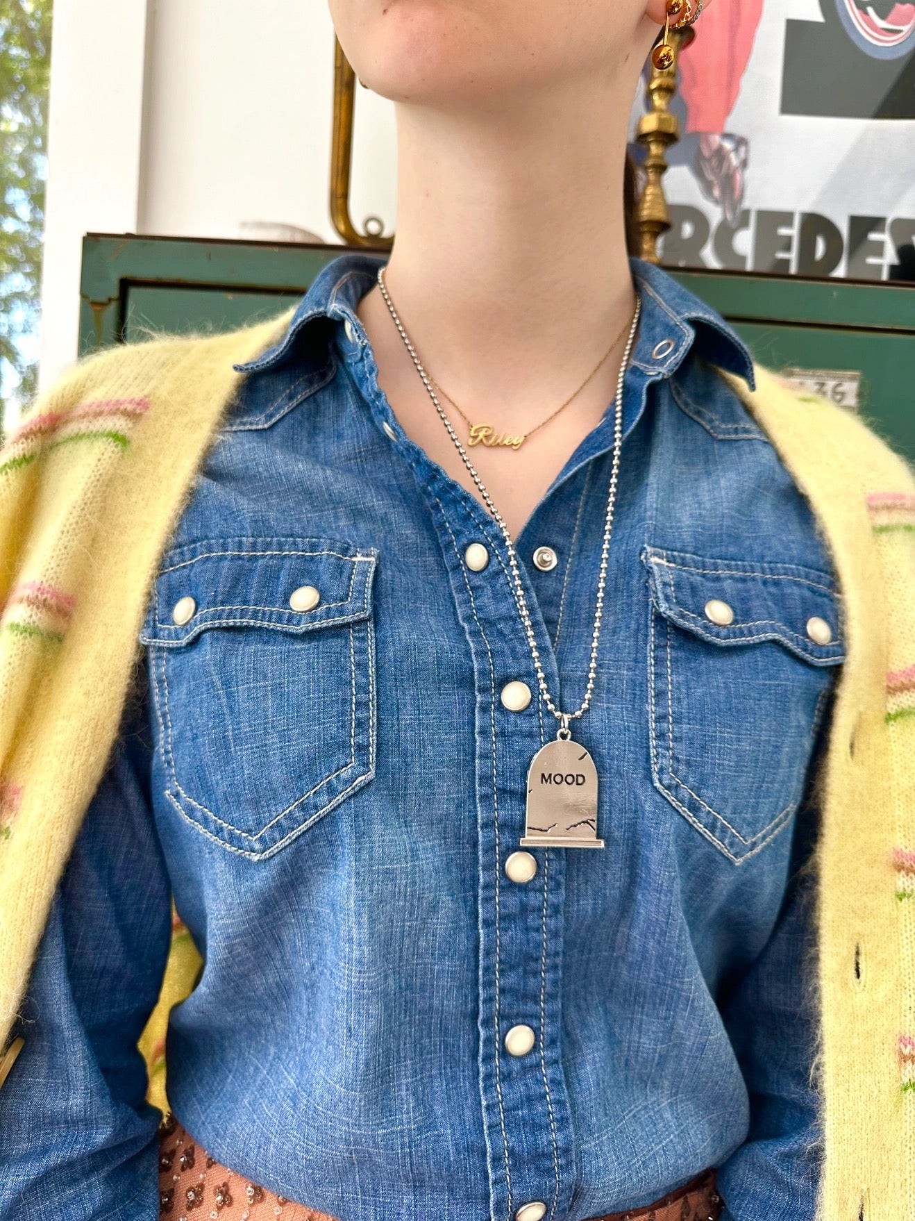 Mood Double Sided Necklace Necklace