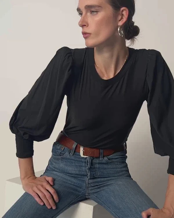 Loren Smocked Tee
