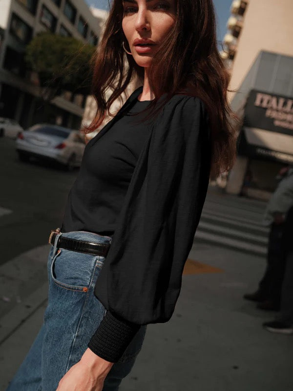 Loren Smocked Tee