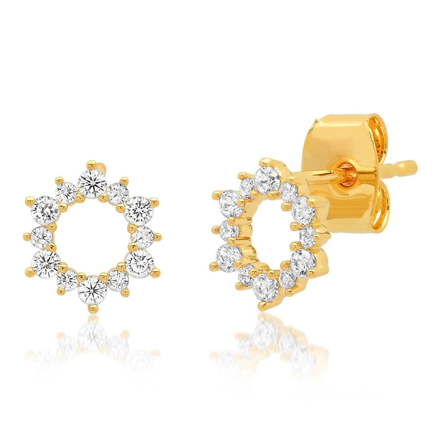 CZ Open Circle Studs