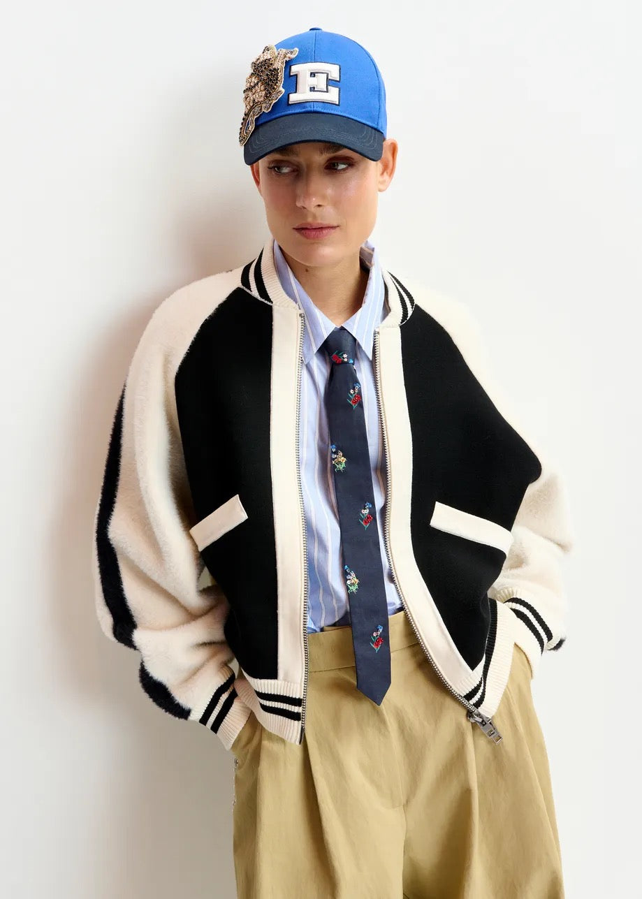 Idol Knitted Bomber Jacket