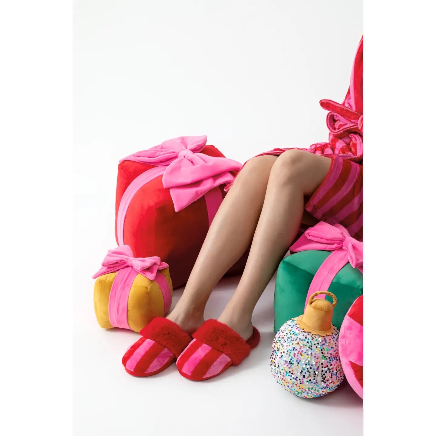 Felicity Striped Slippers