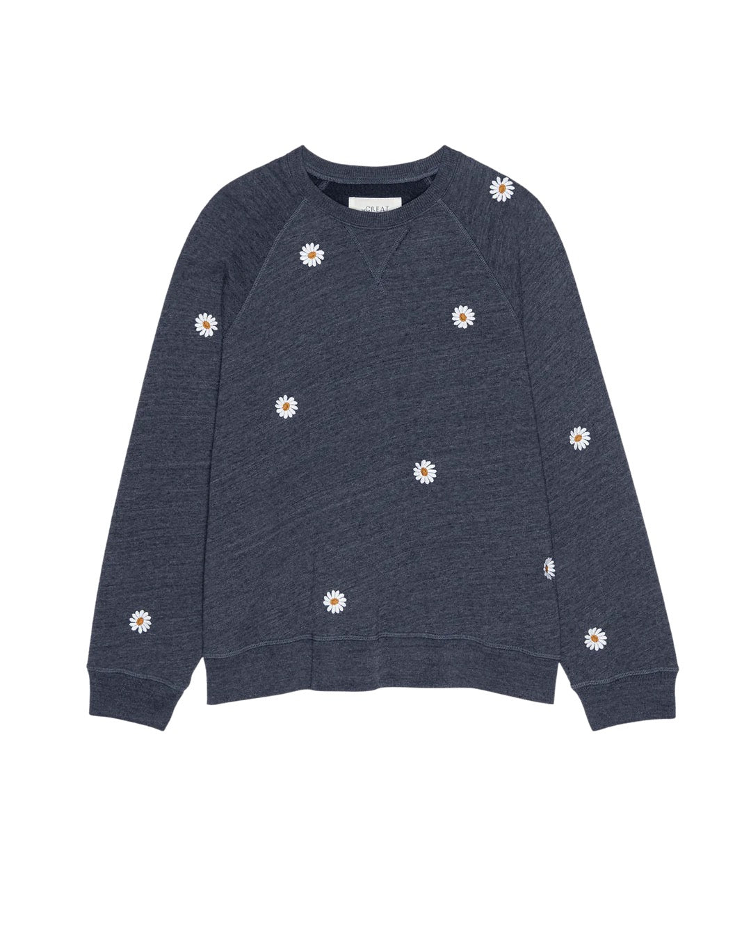 The Slouch Sweatshirt w/ Daisy Embroidery