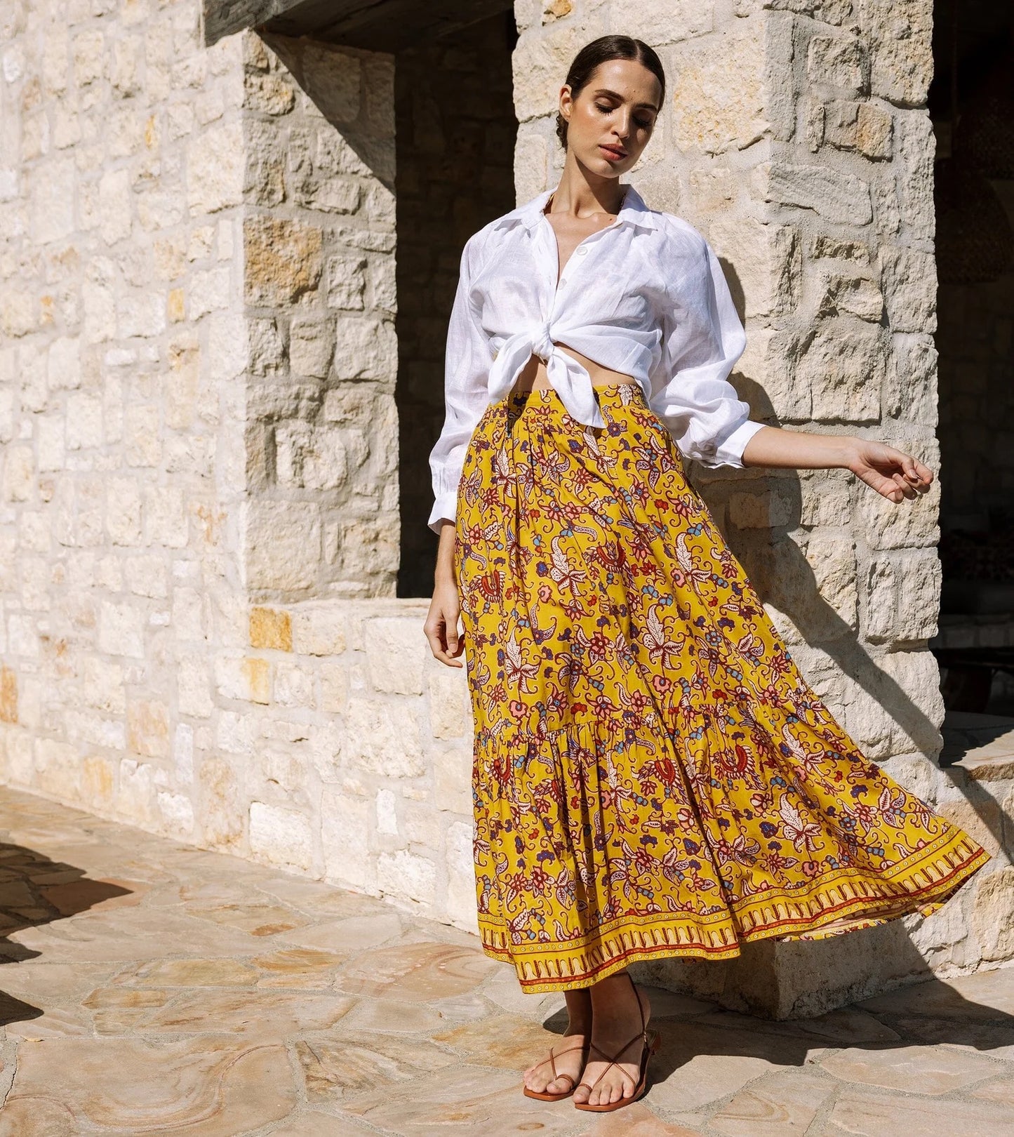 Charlene Ankle Skirt