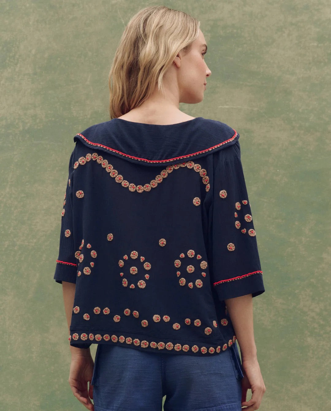 The Beaded Vintage Sailor Top