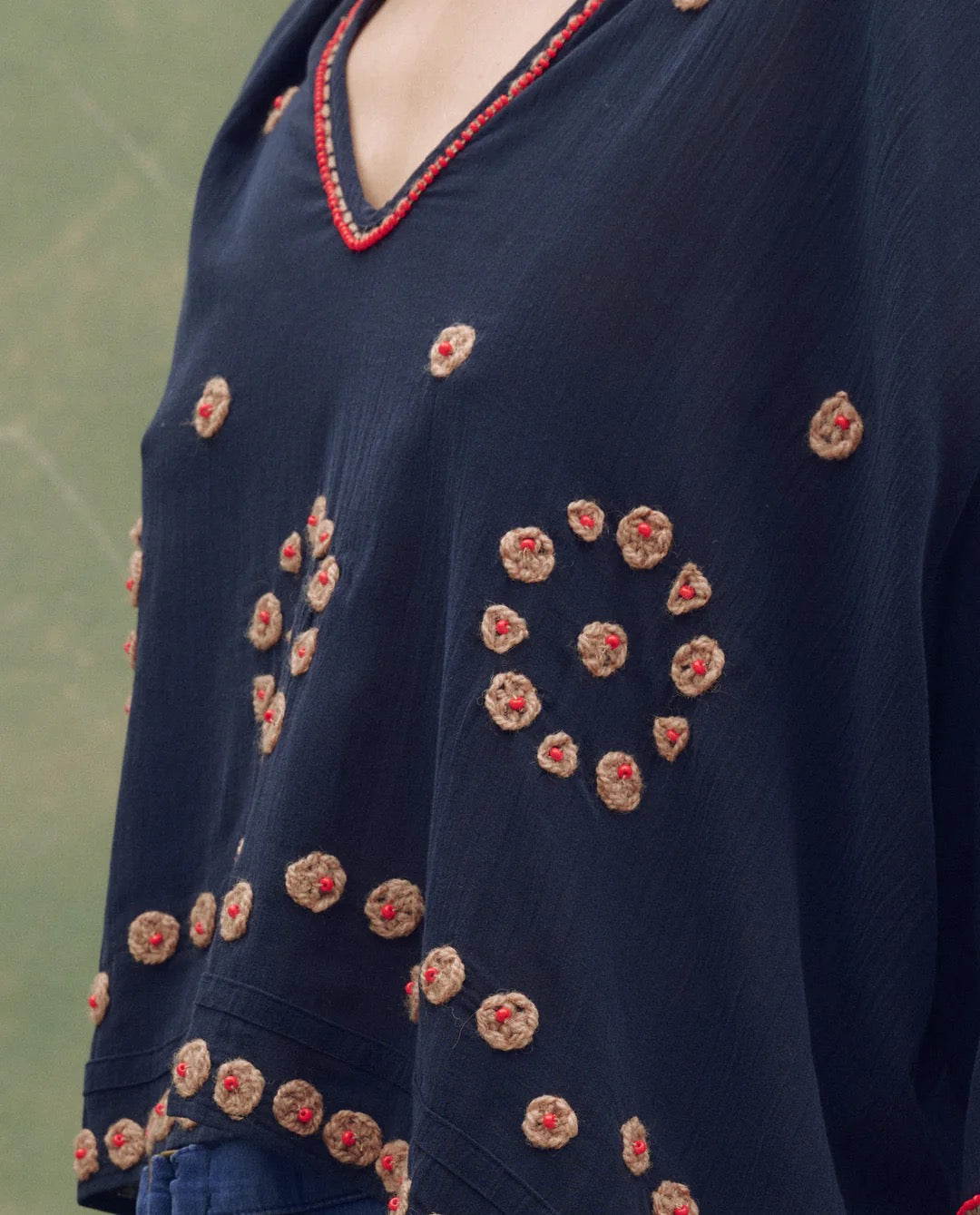 The Beaded Vintage Sailor Top