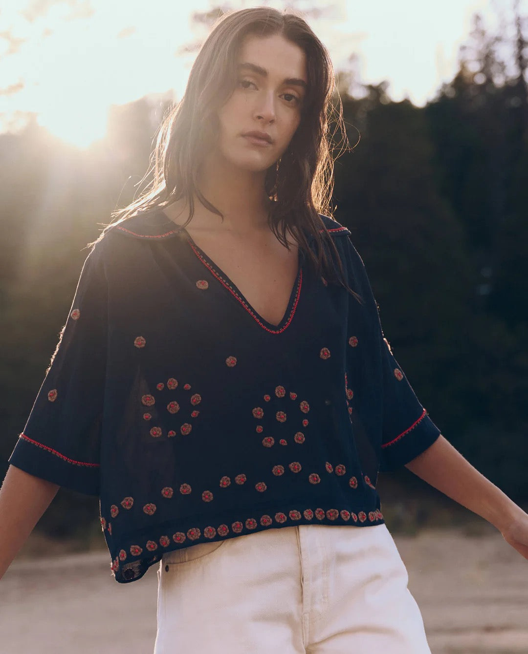 The Beaded Vintage Sailor Top
