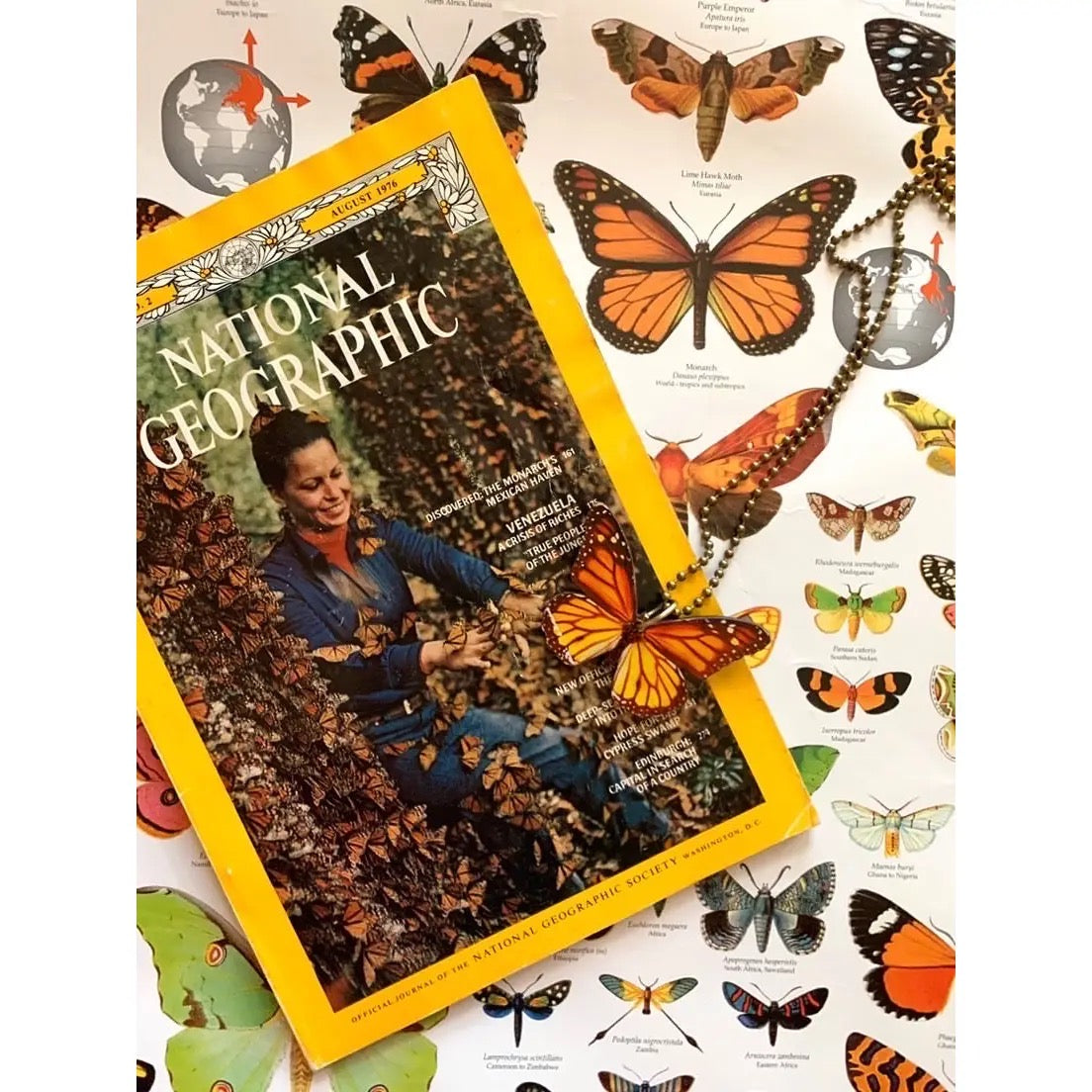 Monarch Butterfly Necklace