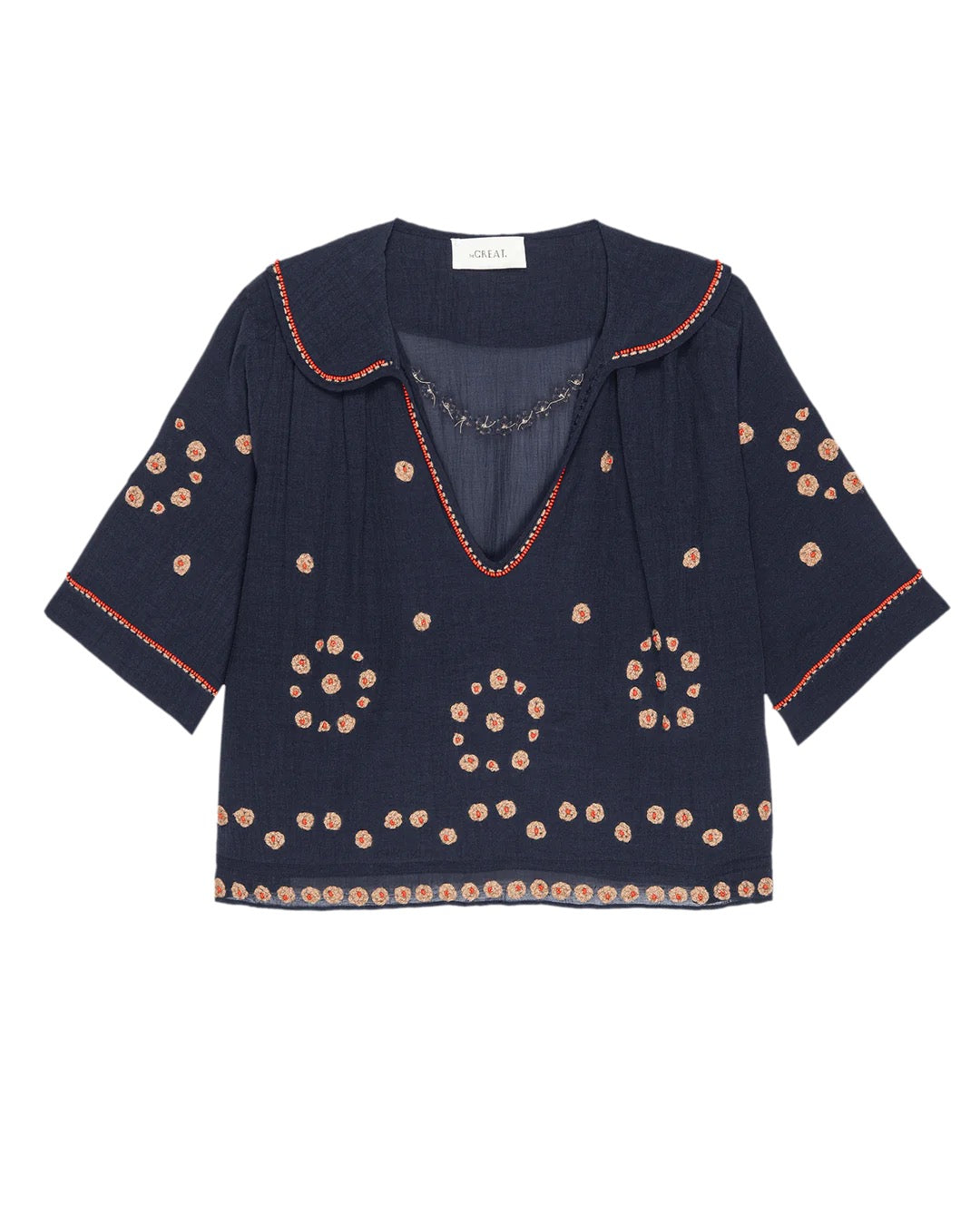 The Beaded Vintage Sailor Top