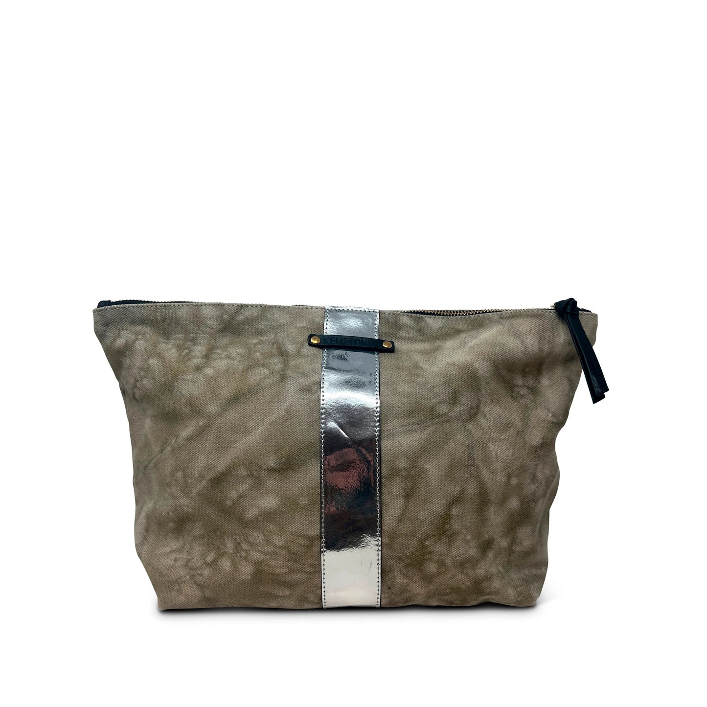 Large Postal Silver Stripe Pouch
