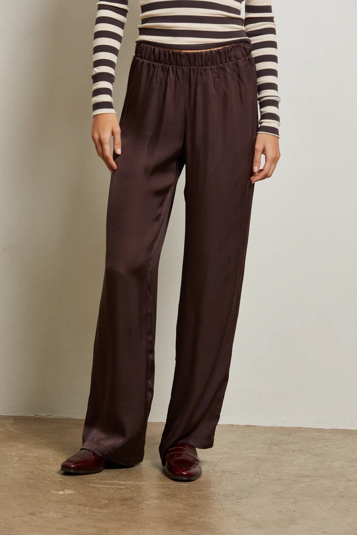Camile Satin Wide Leg Pant
