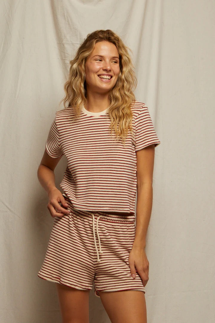 Bree Loop Terry Stripe Tee
