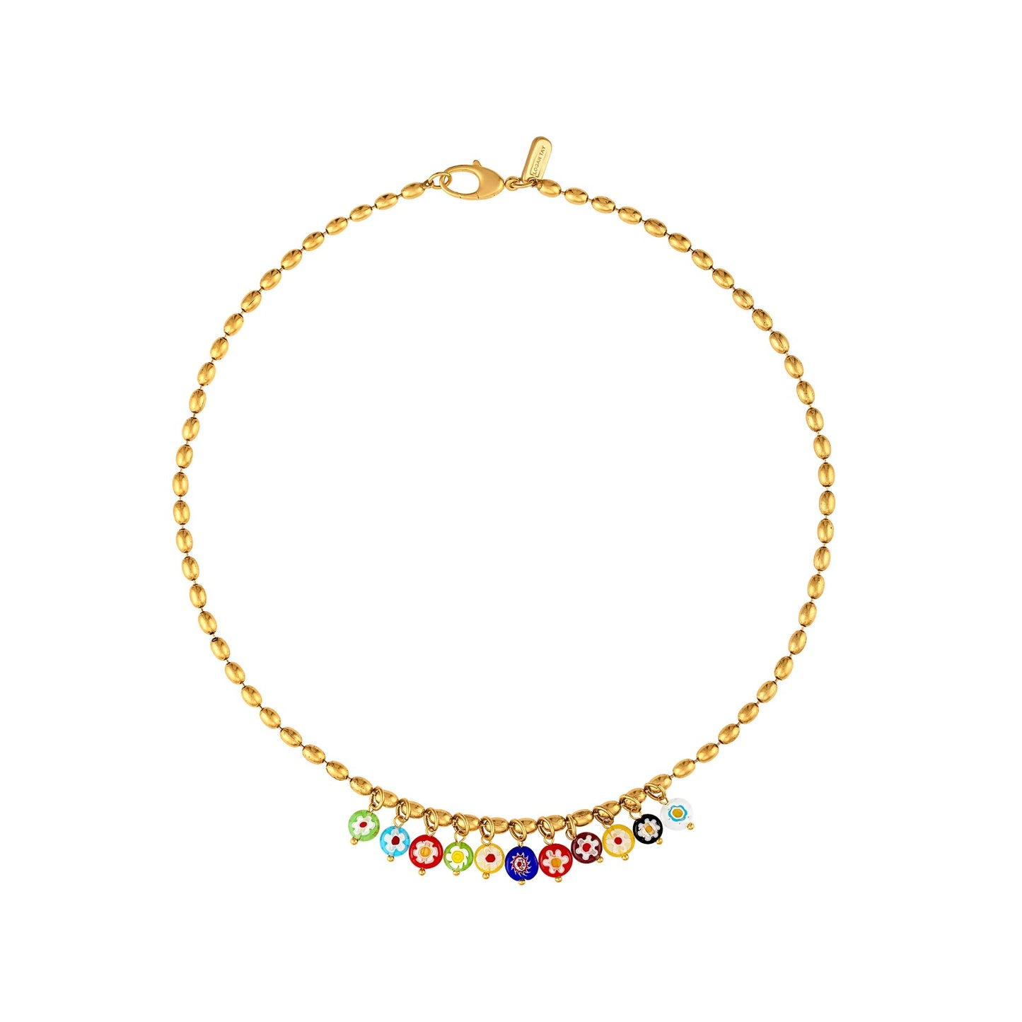 Petal Drop Charm Necklace