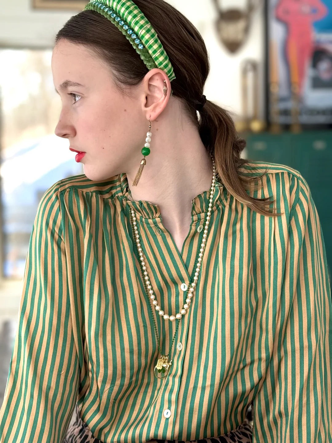 St Patricks Good Luck Charm Necklace