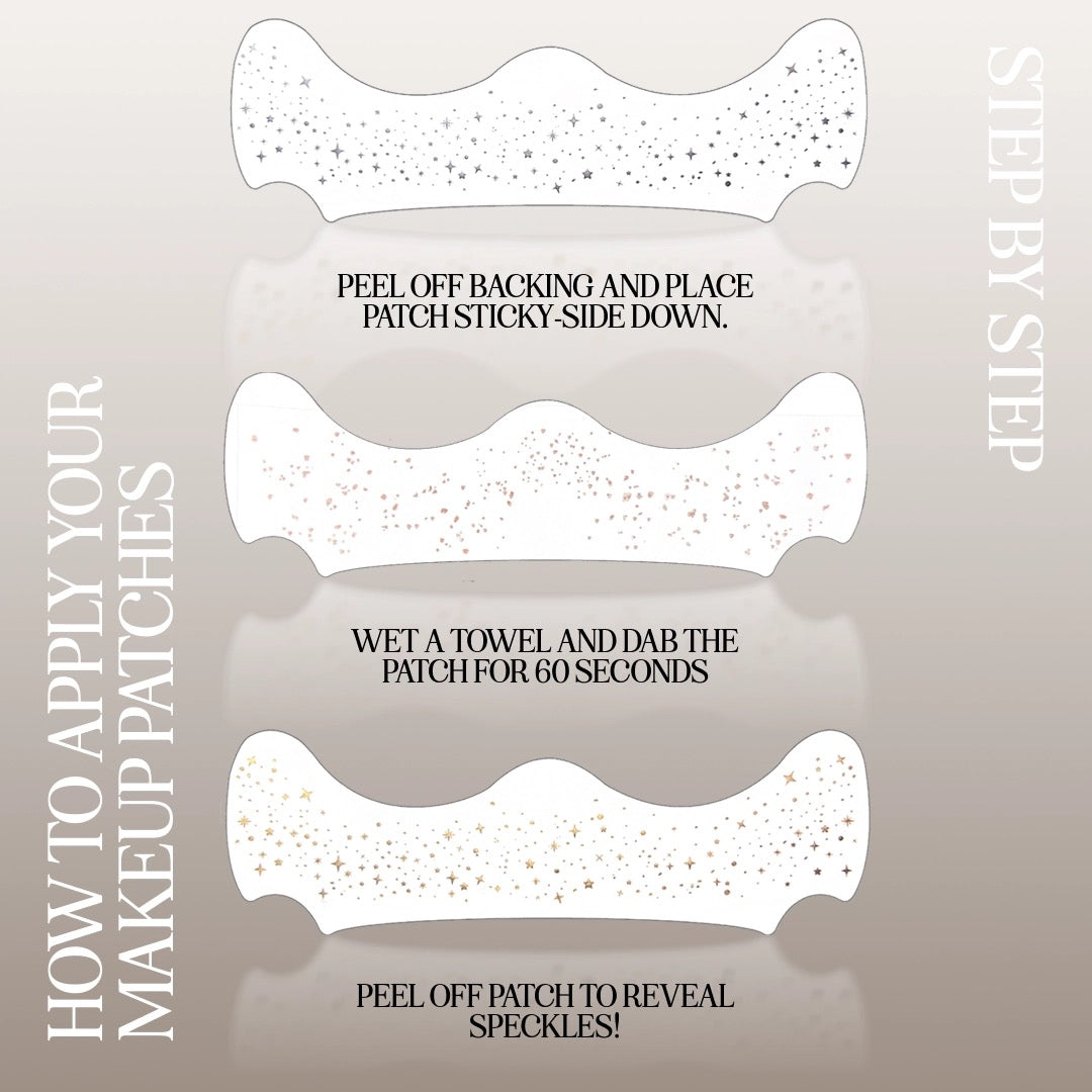 Silver Stardust Speckles Makeup Patches