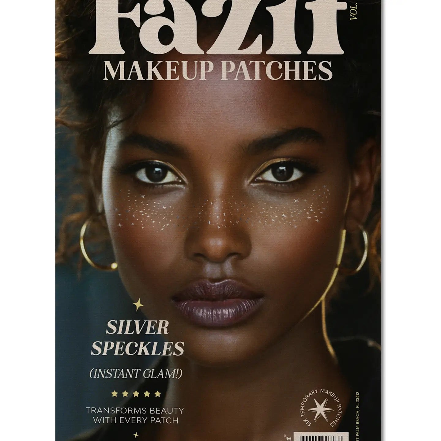 Silver Stardust Speckles Makeup Patches