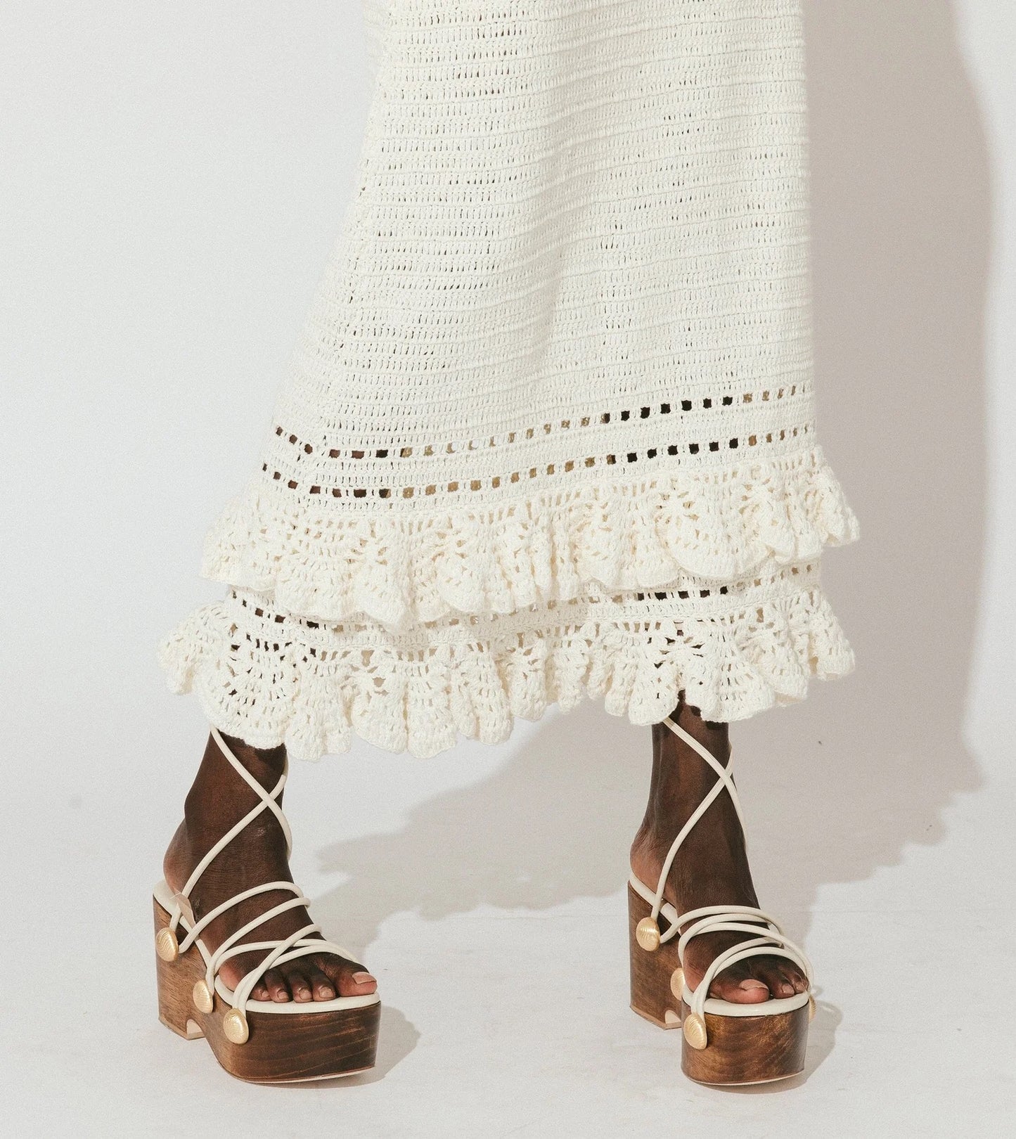 Janis Crochet Midi Dress