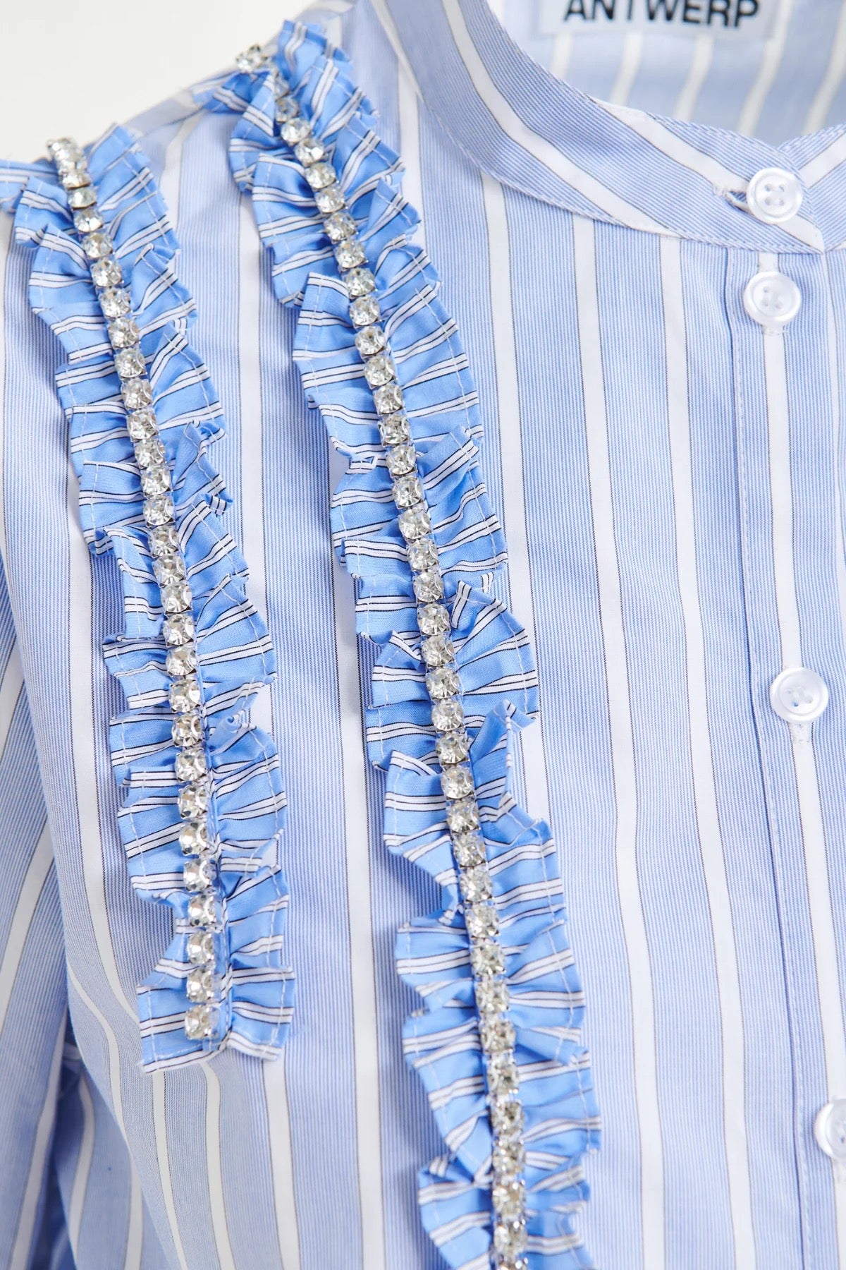 Ifrill Rhinestone Frill Shirt