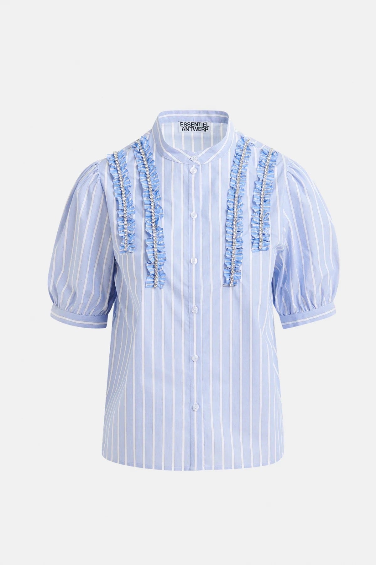 Ifrill Rhinestone Frill Shirt