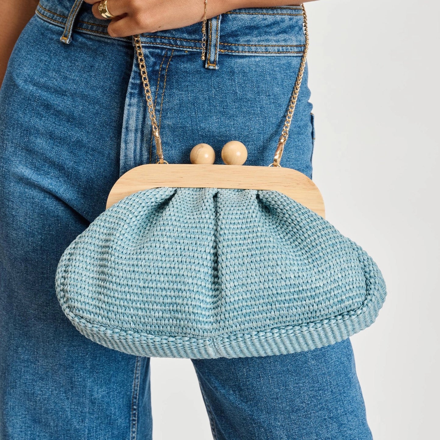Wooden Frame Clutch