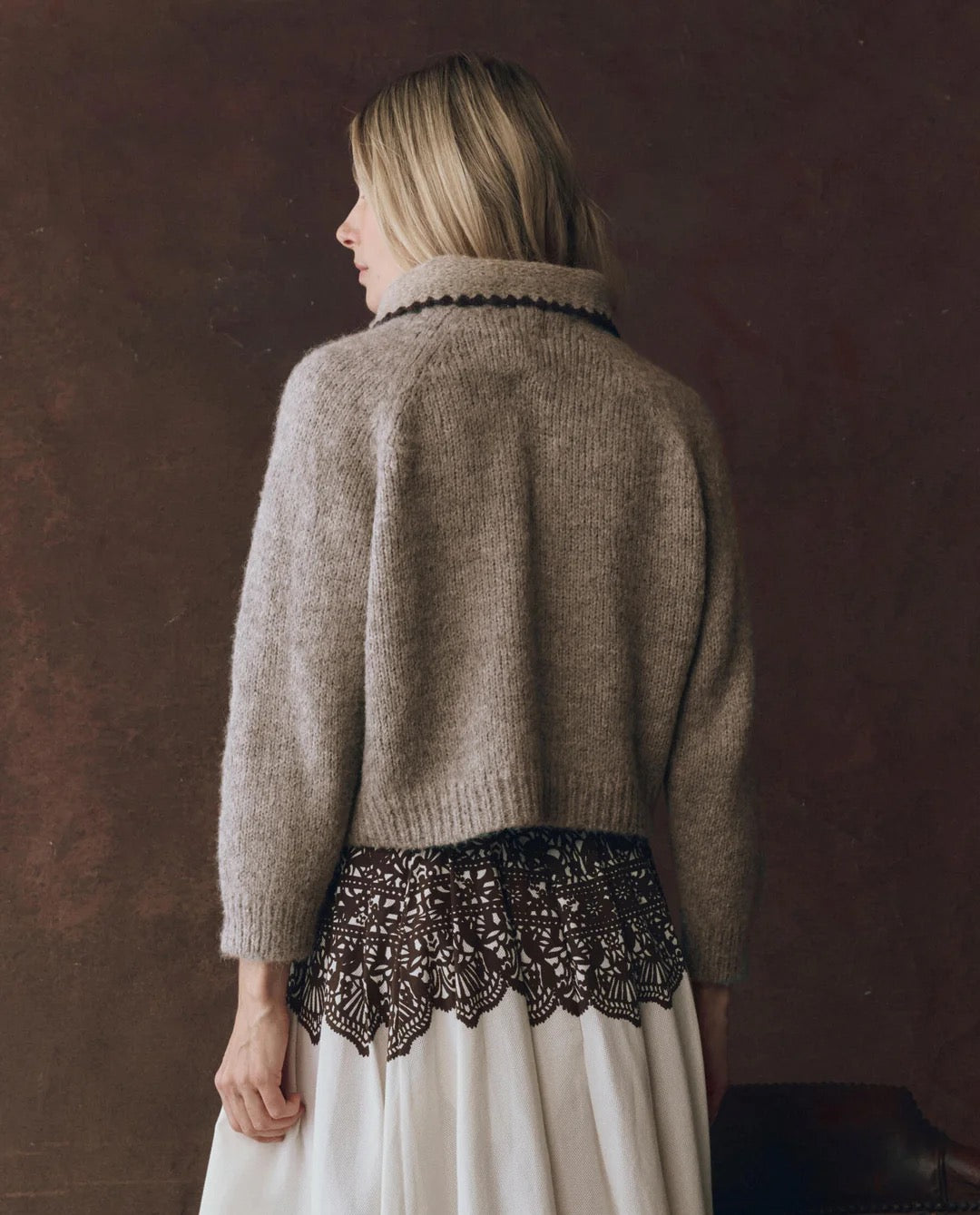 The Crochet Collar Pullover