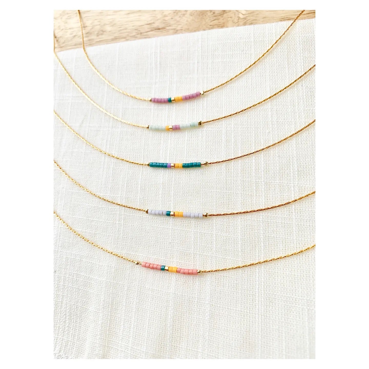 Strawberry Beaded Necklace