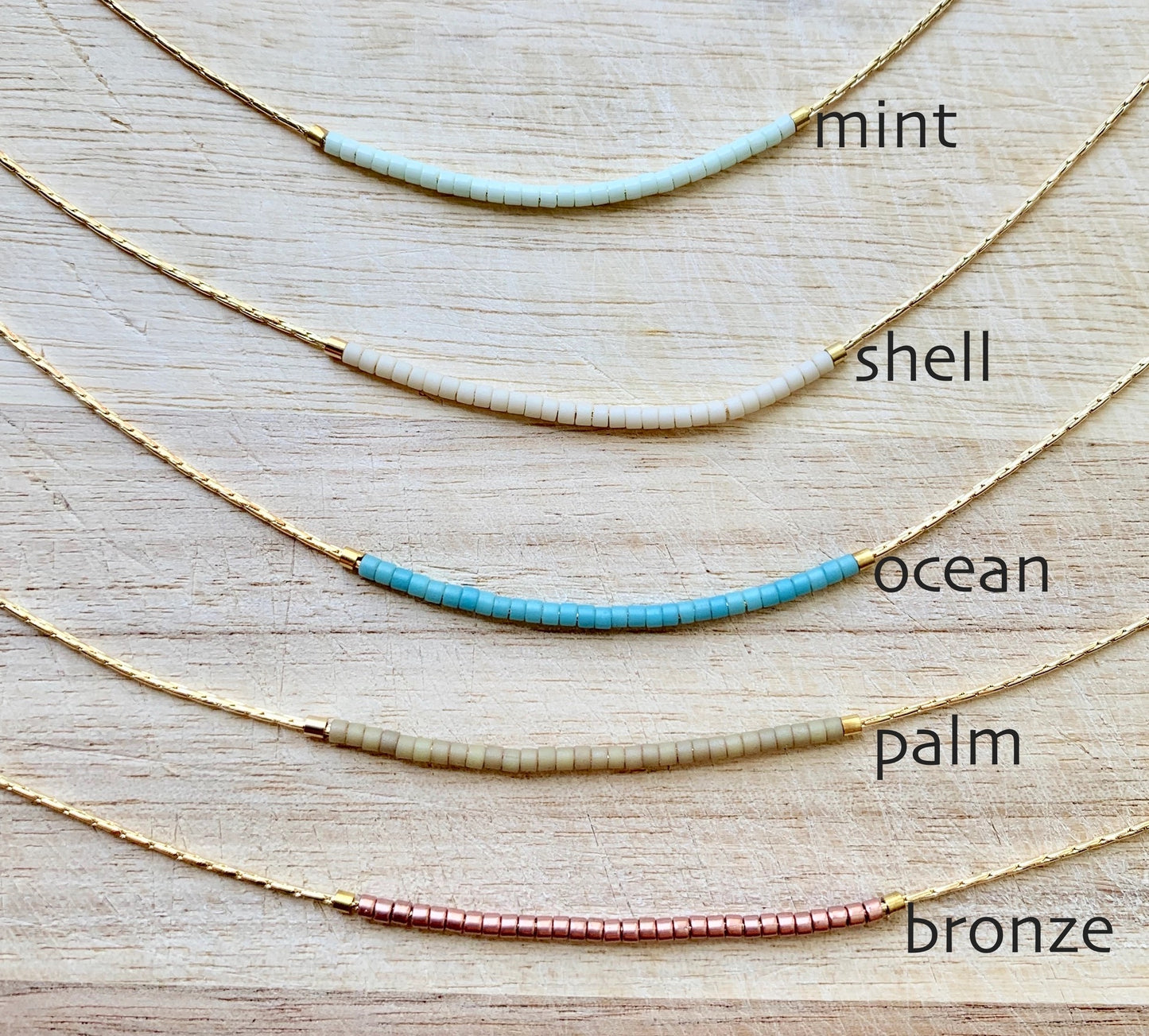 Bronze Minimalist Necklace