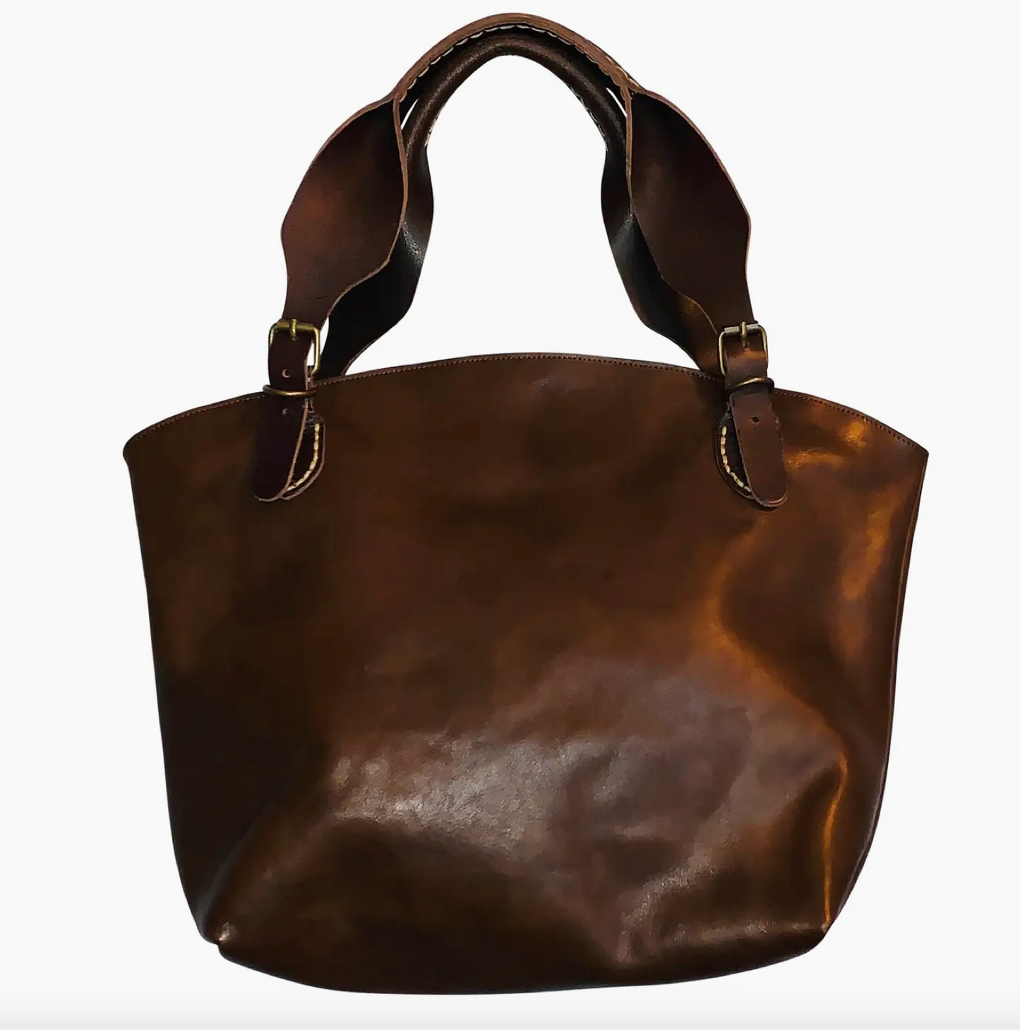 Smooth Chocolate Leather Handbag