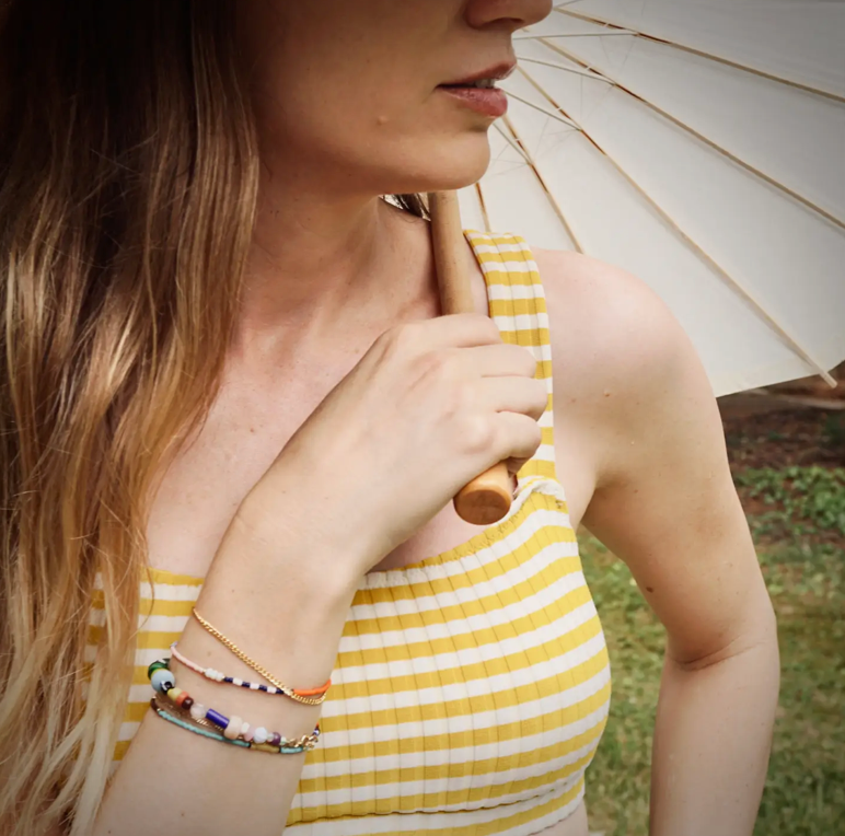 Fairway Green Thinnest Line Bracelet