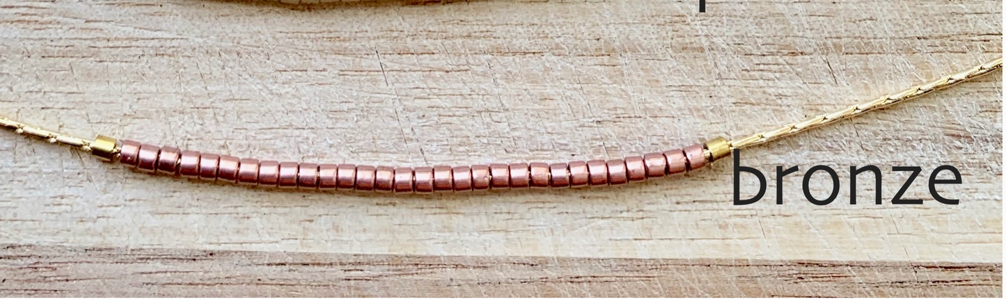 Bronze Minimalist Necklace