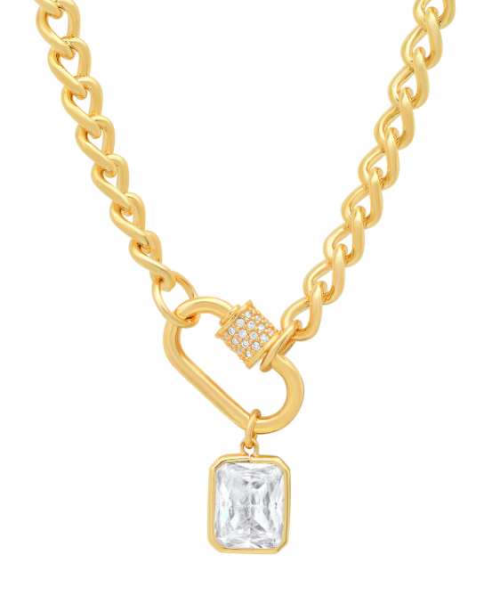 Emerald Cut Necklace